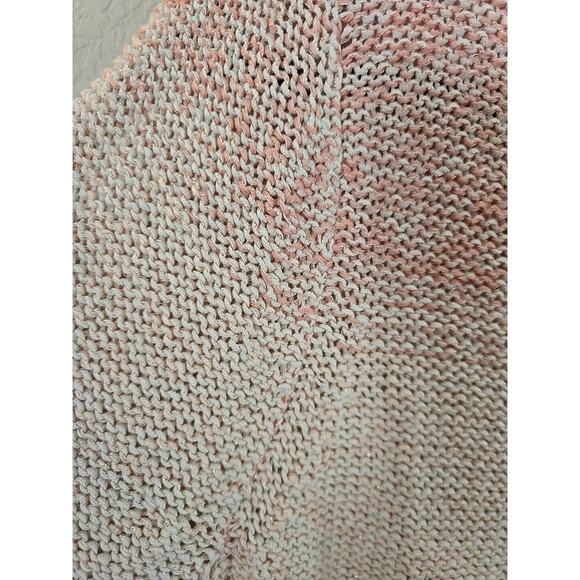 NWT Chico's Pink Space Dye Metallic Shimmer Knit Pullover Sweater Womens Sz 2 LG - Picture 5 of 9
